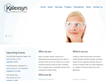 Tablet Screenshot of kalexsyn.com